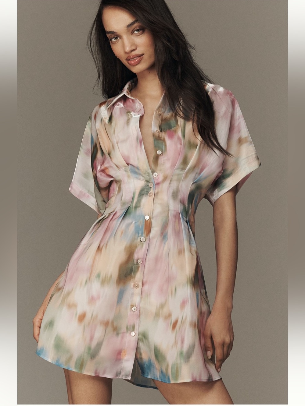 NWT The Tobie Organza Mini Shirt Dress by Exquise